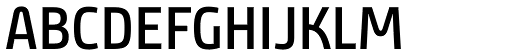 Bunday Clean Semi Bold Up font specimen