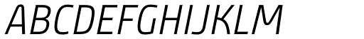 Bunday Clean Semi Ligh Up It font specimen