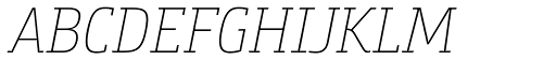 Bunday Slab Thin It font specimen