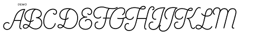 Bushcraft Demo Regular font specimen