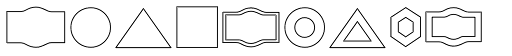 Bushcraft Shapes font specimen