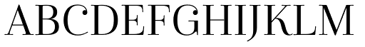 Cabrito Didone Regular font specimen
