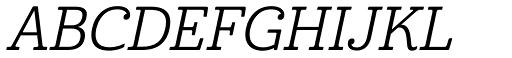Cabrito Italic font specimen
