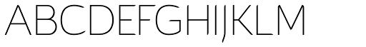 Cajito extralight font specimen