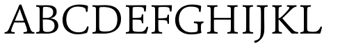 Cala Light font specimen