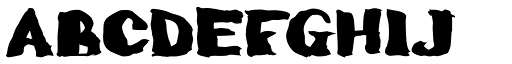 Calamity Joe font specimen