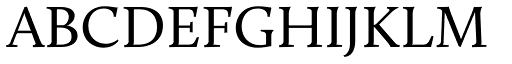 Calluna Regular font specimen
