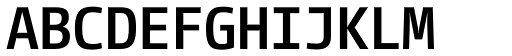 CamingoCode Bold font specimen