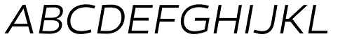 Canaro Light Italic DEMO font specimen