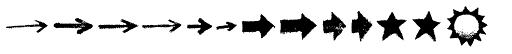 Canvas Icons Extras font specimen