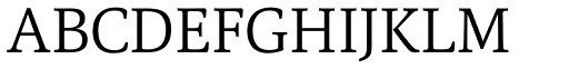 Carrara Light font specimen