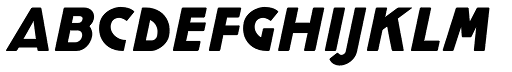 Cocotte Alternate Heavy Italic font specimen