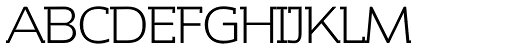 Contra Slab Light font specimen