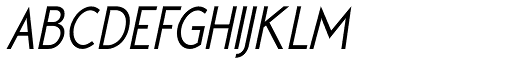 Cool Weekdays Italic font specimen