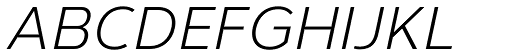 Corbert Italic font specimen