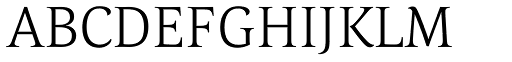 Corda Light font specimen