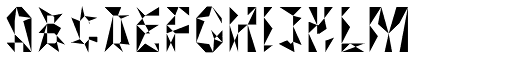 Crystal Fill font specimen