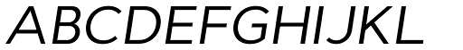 Cyntho Pro Italic font specimen