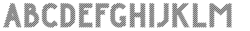 Danken Regular Stripes Rounded font specimen