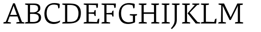 Danton Light font specimen