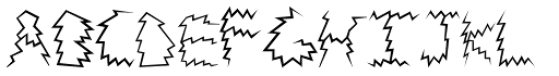 Death Ray font specimen