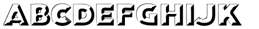 Deco Bevel font specimen