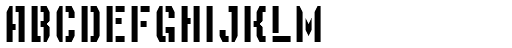 Depot Trapharet 2D font specimen