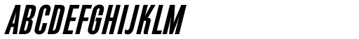 Directors Gothic 210 SemiBold Obl font specimen