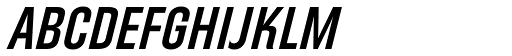 Directors Gothic 230 SemiBold Obl font specimen