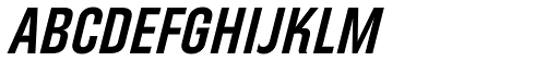 Directors Gothic 240 SemiBold Obl font specimen