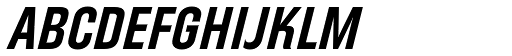 Directors Gothic 250 SemiBold Obl font specimen