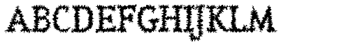 Eastburgh Sub Zero font specimen