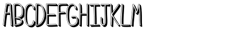 Emmy 3D font specimen