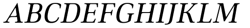 Ethos Regular Italic font specimen