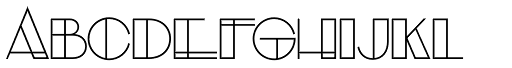 Evensong Hollow font specimen