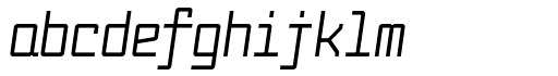 Fabryka 4F Medium Italic font specimen
