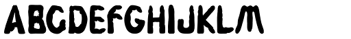 Fingerz Filled font specimen