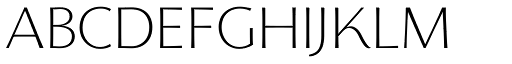 Florentia ExtraLight font specimen