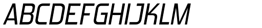 Forgotten Futurist Italic font specimen