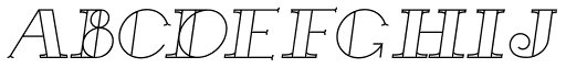 French Forge Italic font specimen