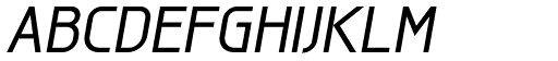 Galette Medium Oblique font specimen