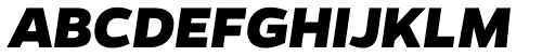 Gentona ExtraBold Italic DEMO font specimen
