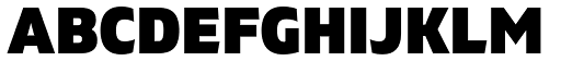 Gilam Black DEMO font specimen