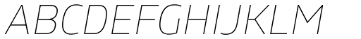 Gilam Thin Italic DEMO font specimen
