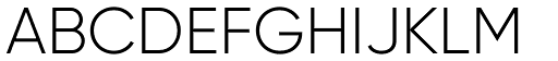 Gilroy Light font specimen