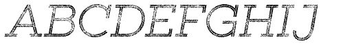 Gist Rough Light Three font specimen