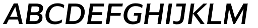 Global Medium Italic font specimen