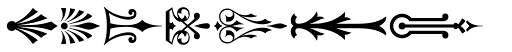 Gothic Extras B font specimen