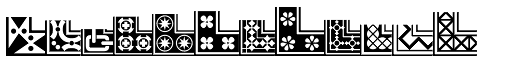 Gothic Extras D font specimen