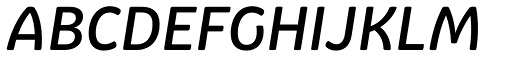 Graviola Soft Medium Italic font specimen
